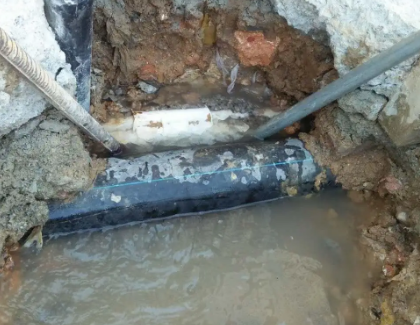 南澳测漏水之水管漏水